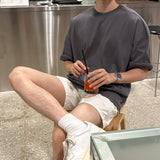 ダブルラインオーバーサイズ半袖Tシャツ / LMN Double-Line Oversized Short-Sleeved T-Shirt (5 colors)