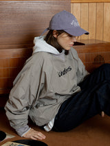 Nylon Raglan Crewneck_Sand Beige