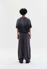 wavy sweat pants charcoal