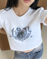 ネバートウィンクルハートウェーブショートスリーブTシャツ