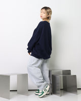 フレームクラックPNTロゴスウェットシャツ / Flame Crack PNT Logo Sweatshirt_Navy