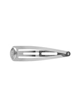 Logo Button Hair Pin 10cm