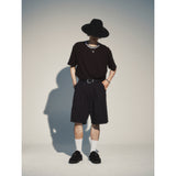 ハーフバンディングバミューダパンツ / HALF BANDING BERMUDA PANTS_BK