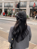 クラシックパールリボンヘアピン