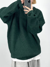 ウールニットスウェットシャツ/wool knit sweatshirt