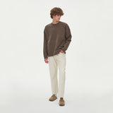 CASHLIKE ROUND NECK KNIT_BROWN (6612840185974)