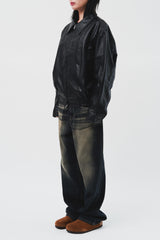 Charles Vegan Leather Jacket (3color)