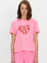 Bemuse heart tee - Baby pink (6699097751670)