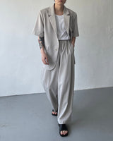 ウォッシングUネックショートスリーブTシャツ / JWA Washing U-neck Short-sleeved T-shirt (4 colors)