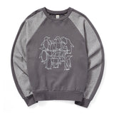 HUDDLING PENGUIN RAGLAN SWEATSHIRT_GRAY