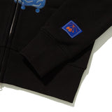 KIRSH X MISAKI KAWAI ARTWORK POINT HOODIE ZIP UP [BLACK]
