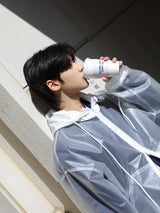 Uno Plastic Zip Up Jumper  (2color)