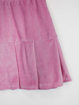 ミニ ベルベット プリーツ スカート / Mini Velvet Pleated Skirt (4color)