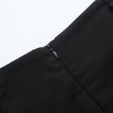 ブラックフレアドミディスカート