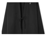 minimal bar hanten shirt cardigan black (6615492395126)