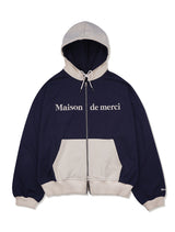 UNISEX 2ウェイツートーンドロップフィットフードジップアップ(FCD1ZP101M)
