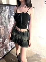 910. ハートレースコルセットトップ / 910. Heart lace corset top (2color)