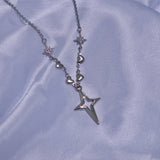 heart star necklace
