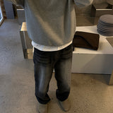 NT ブラックワイドデニムパンツ