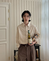 22S/S フラワーベーシックシャツ (5 color) (6691088728182)