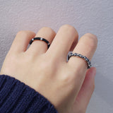 レターリング1 / [CCNMADE] LETTER RING 1 (Black&Gold)