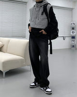 ラグランハイネックオーバーフィットスウェットシャツ/SI Raglan high neck overfit sweatshirt (2 colors)