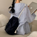 [Bellide made] Chewing String Pocket Terry Backpack & Pouch