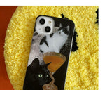 Cat and Champagne Phone Case 