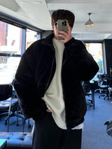overfit wellon kara mink loosefit jumper