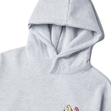 ハートプリンティングパーカー/HEART PRINTING HOODIE-WHITE MELANGE