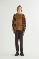MULTI BLOCK SWEATER CAMEL (6613774991478)