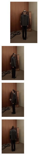 イージーオーバーサイズシャツ / EASY OVERSIZE SHIRTS [CHARCOAL]