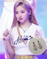 ロイヤルベイビーエンジェルイヤリング - ショート  / Royal Baby Angel Earring - Short (Silver) (Kep1er Chaehyun, Yeseo, Xiaoting Earrings)