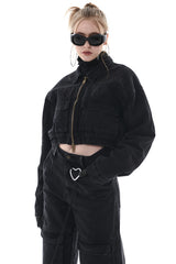 デニムボンバージャケット/DENIM BOMBER JACKET