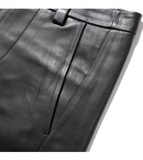 ラムスキンカーブラインパンツ/LAMSKIN CURVED LINE PANTS