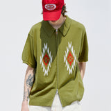 チマヨパターンニットカーディガン / CHIMAYO PATTERN KNIT CARDIGAN BASIL