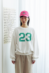 23プリントスウェットシャツ