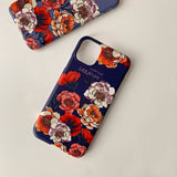 Lisianthus midnight blue / matt hard case iPhone Galaxy (6587998863478)