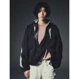 モンティアックカラーレーションプルオーバーウィンドブレーカー / MONTIAC COLORATION PULLOVER WIND BREAKER_BK