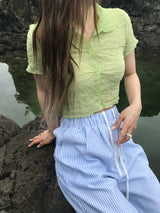 ベラクロップブラウス