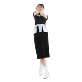 LSD COLLECTION_Destroyed Denim Knit Skirt (6652812525686)