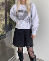 ネアポリスアルパカライブアクションプリントクロップスウェット/[MADE] Neapoli Alpaca Live-action Printing Crop Sweatshirt