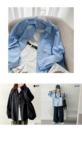 Feo overfit cotton shirt shirt