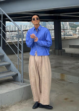 レイストライプクロップシャツ / Ray Stripe Crop Shirt 2COLOR