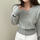 ソフトVネックニットウェア / [Bellide made] Soft V-neck knitwear