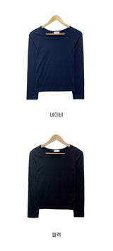 ユースベーシックUネックロングスリーブTシャツ