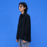 Crinkle Basic Shirts [Black] (6592012091510)