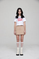 2フューリアスクラブクロップTシャツ / 2 FURIOUS CLUB CROP T-SHIRT WHITE