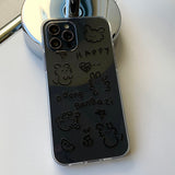 ブラック　Dドンガンガジスマホケース