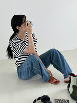 Garni puff stripe T